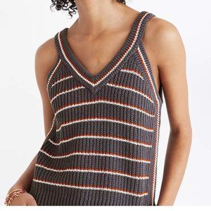 Madewell Stockton Sweater Tank in Stripe